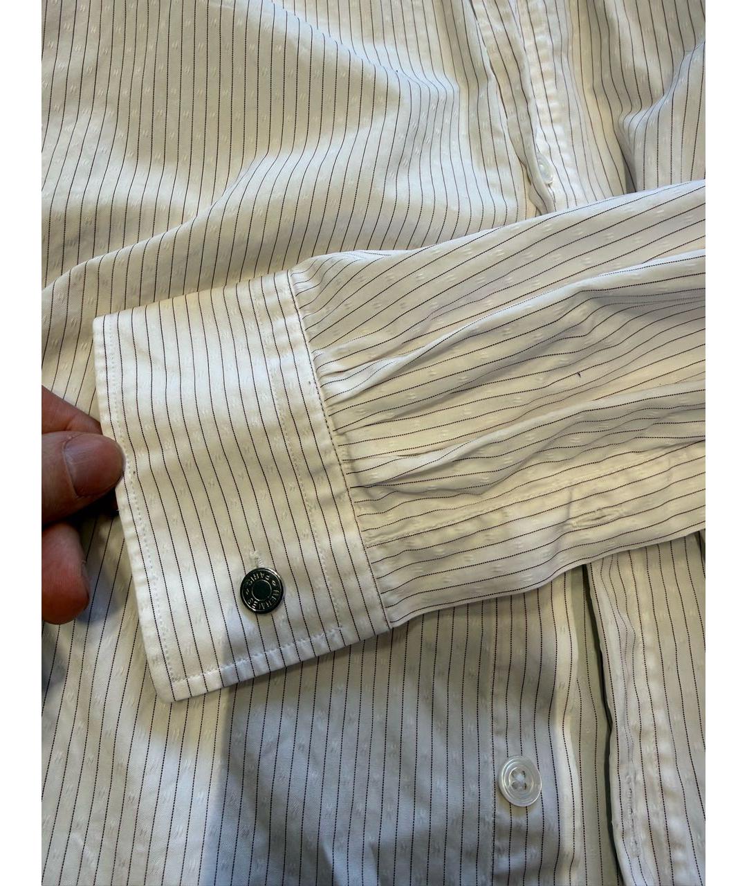 HERMES Белая хлопковая классическая рубашка, фото 4