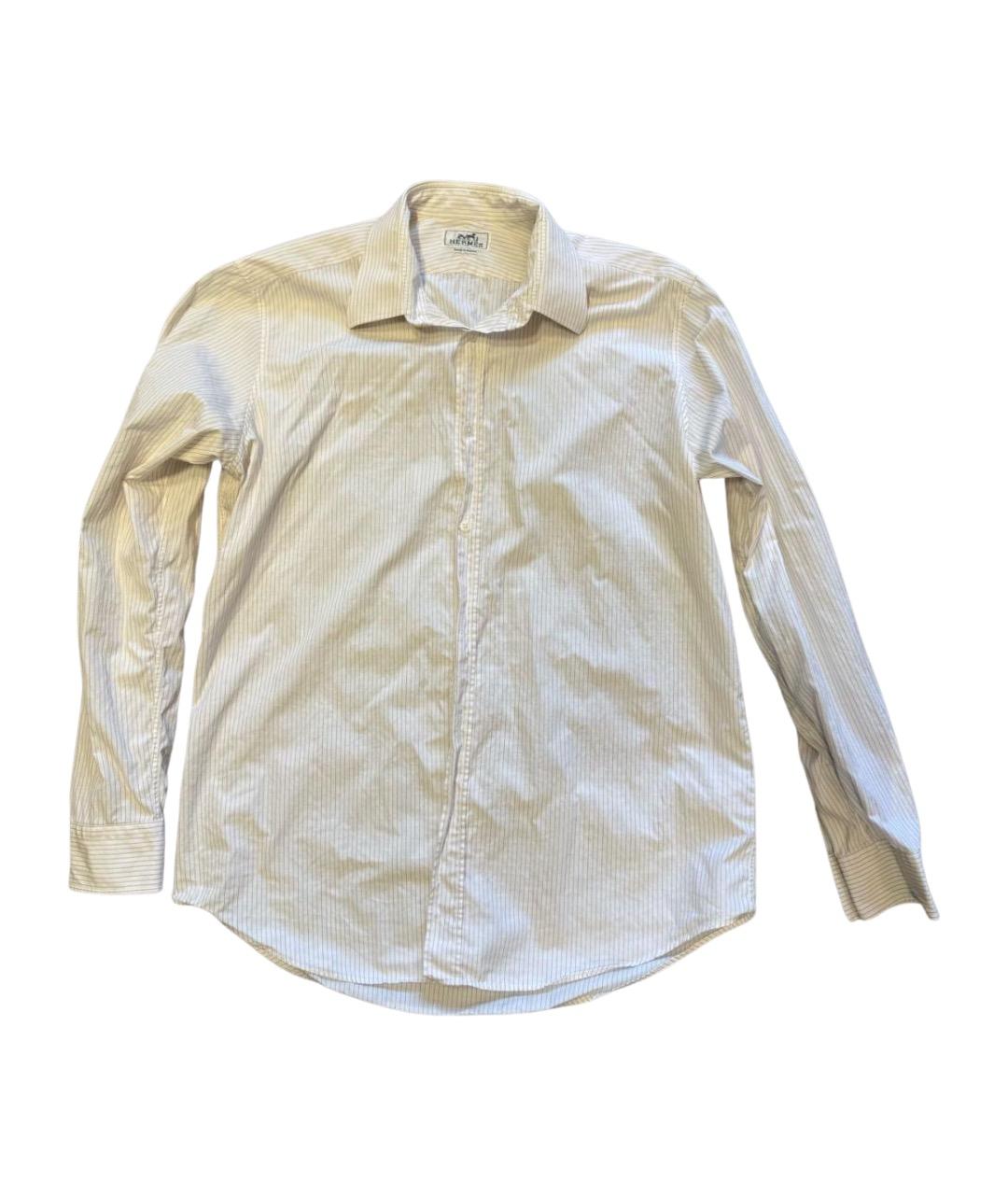 HERMES Белая хлопковая классическая рубашка, фото 1