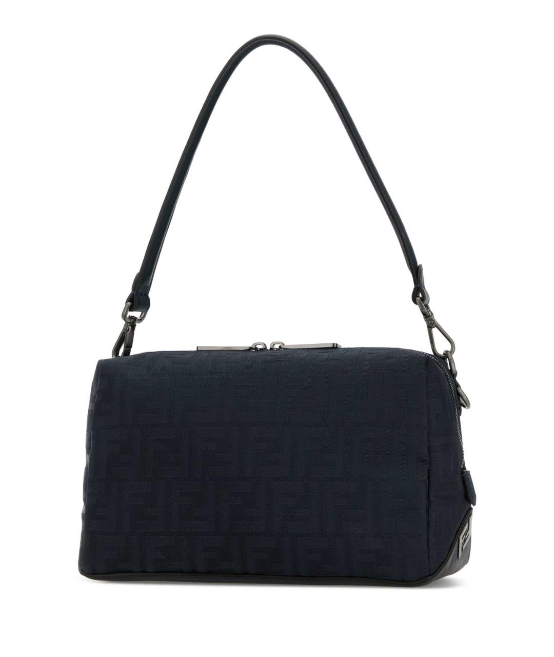 FENDI Темно-синяя тканевая сумка на плечо, фото 2