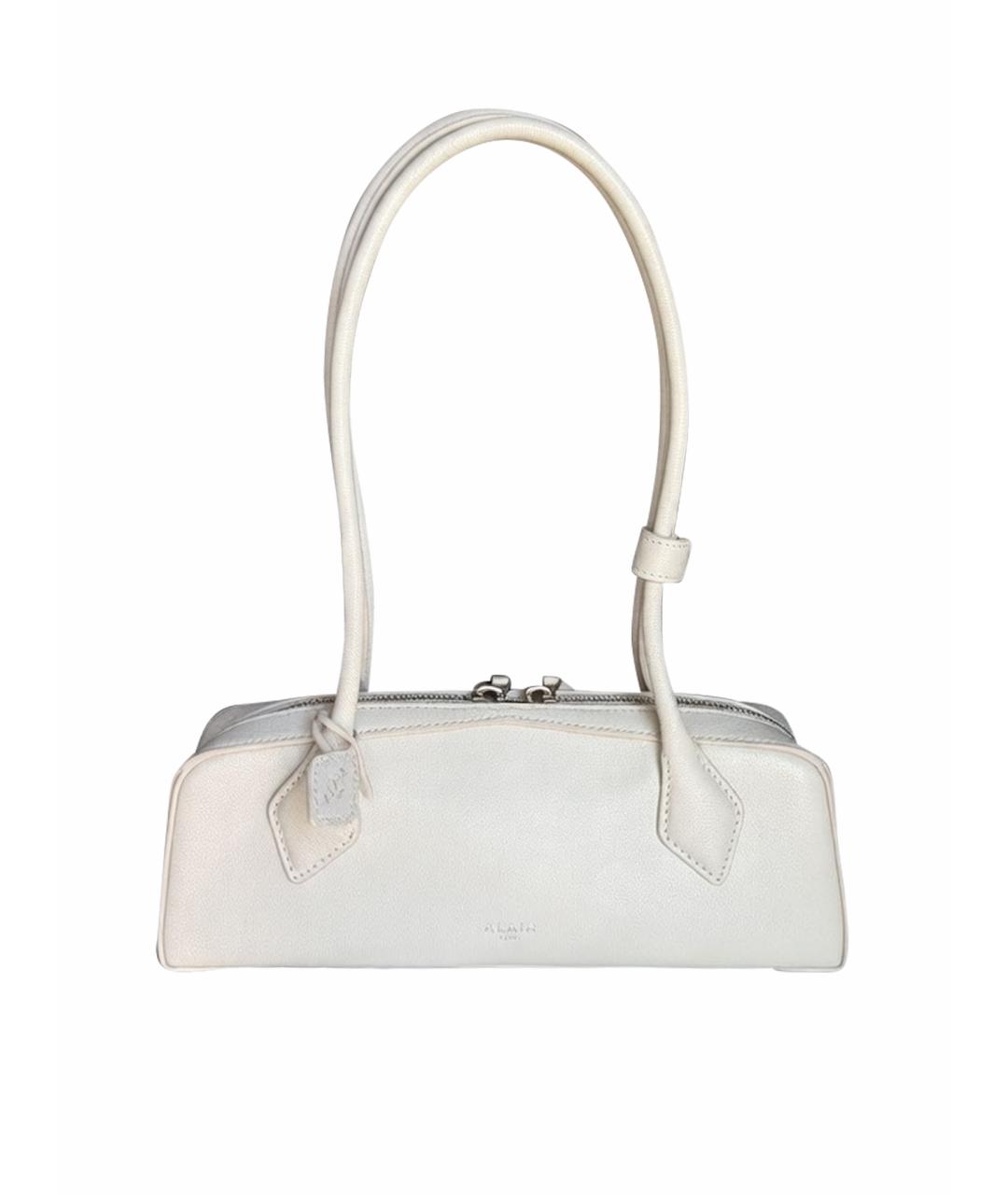 ALAIA Белая кожаная сумка через плечо, фото 1