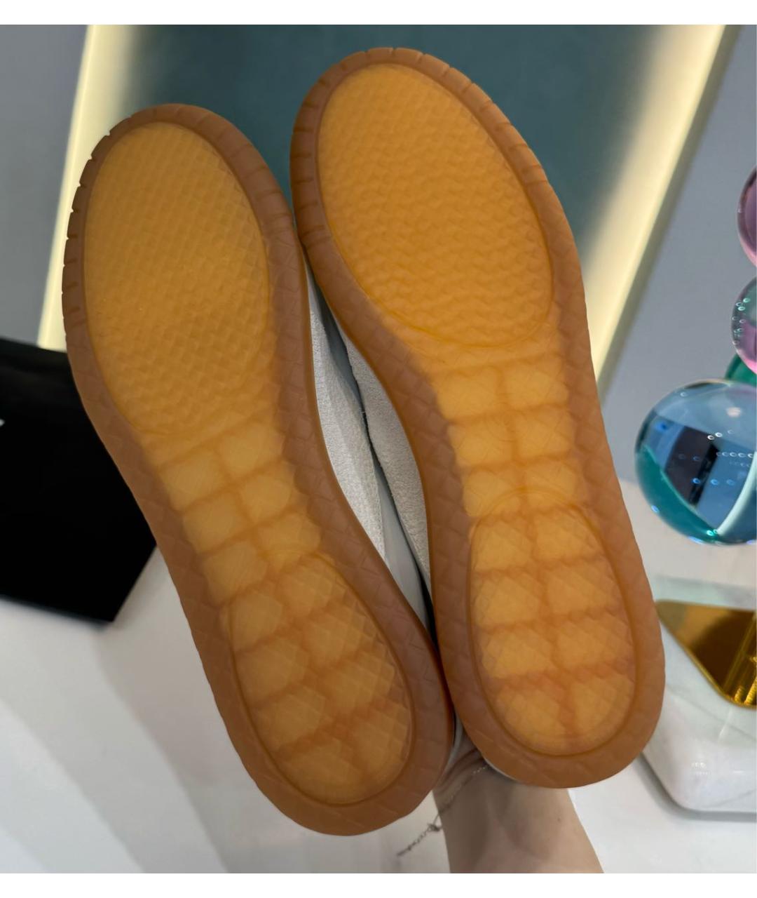 CHANEL Белые кожаные кеды, фото 6