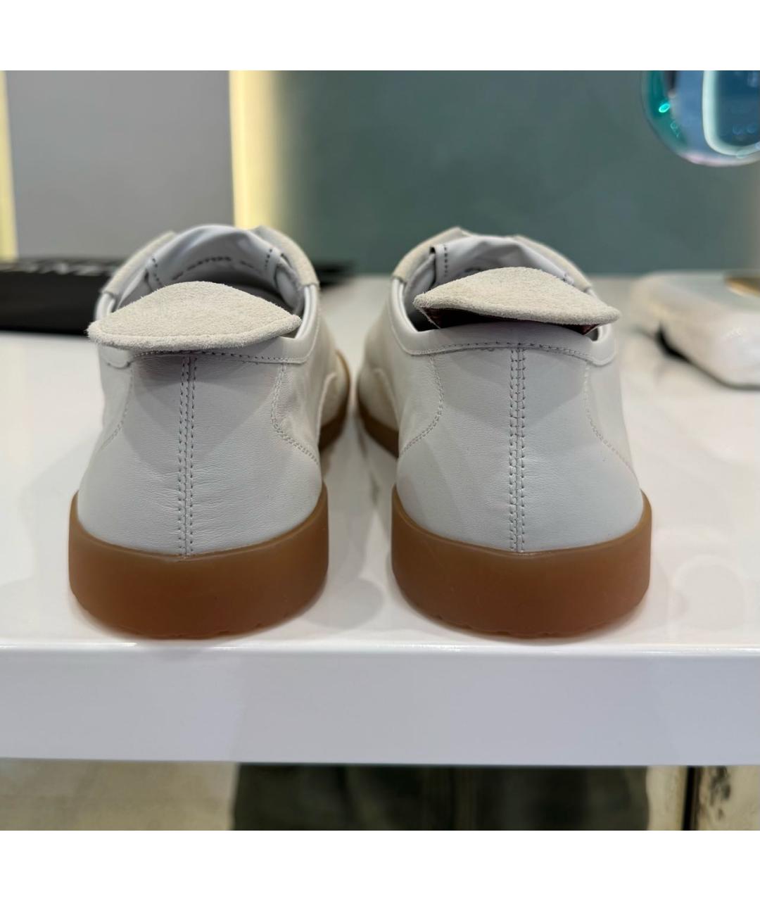 CHANEL Белые кожаные кеды, фото 4