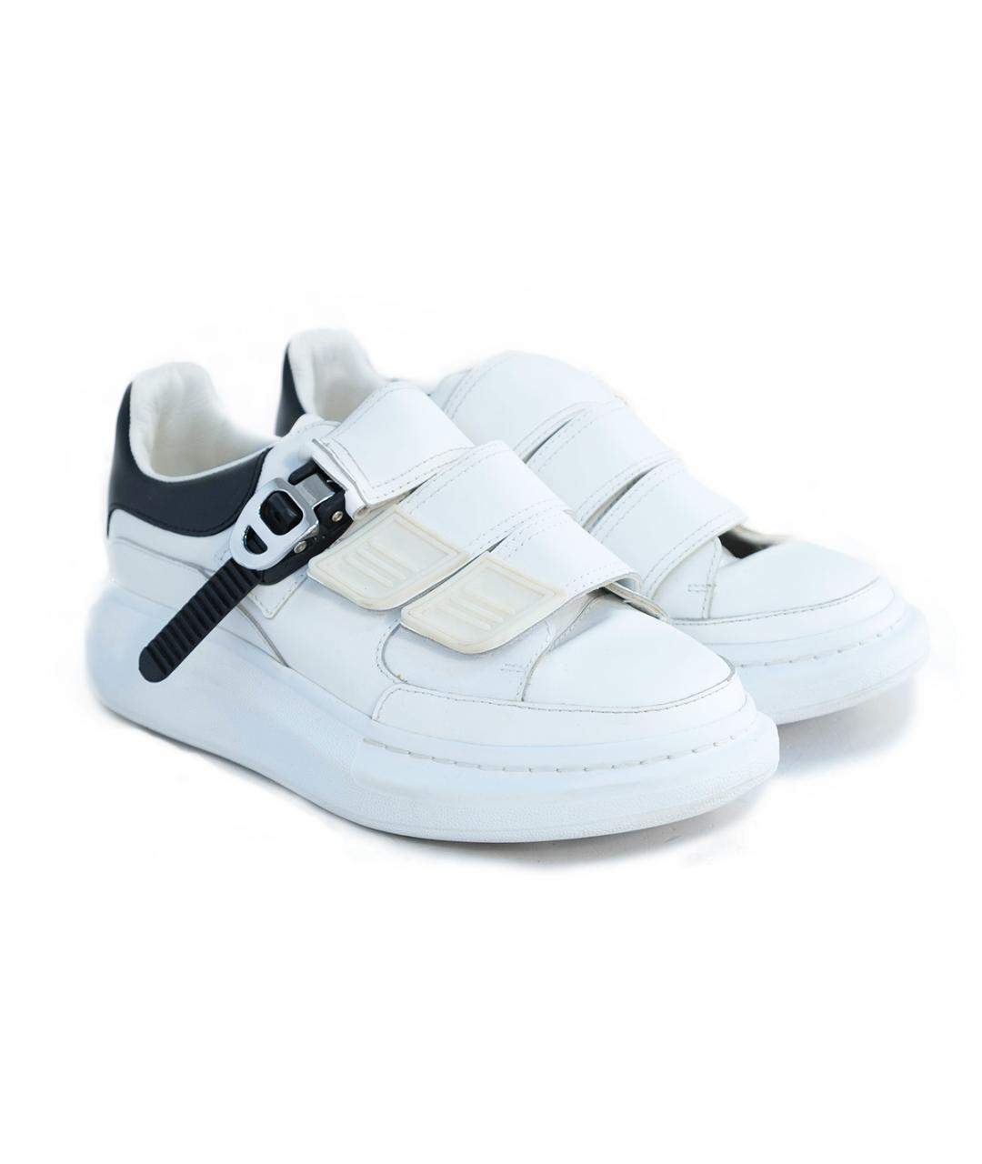 ALEXANDER MCQUEEN Белые кожаные кеды, фото 2