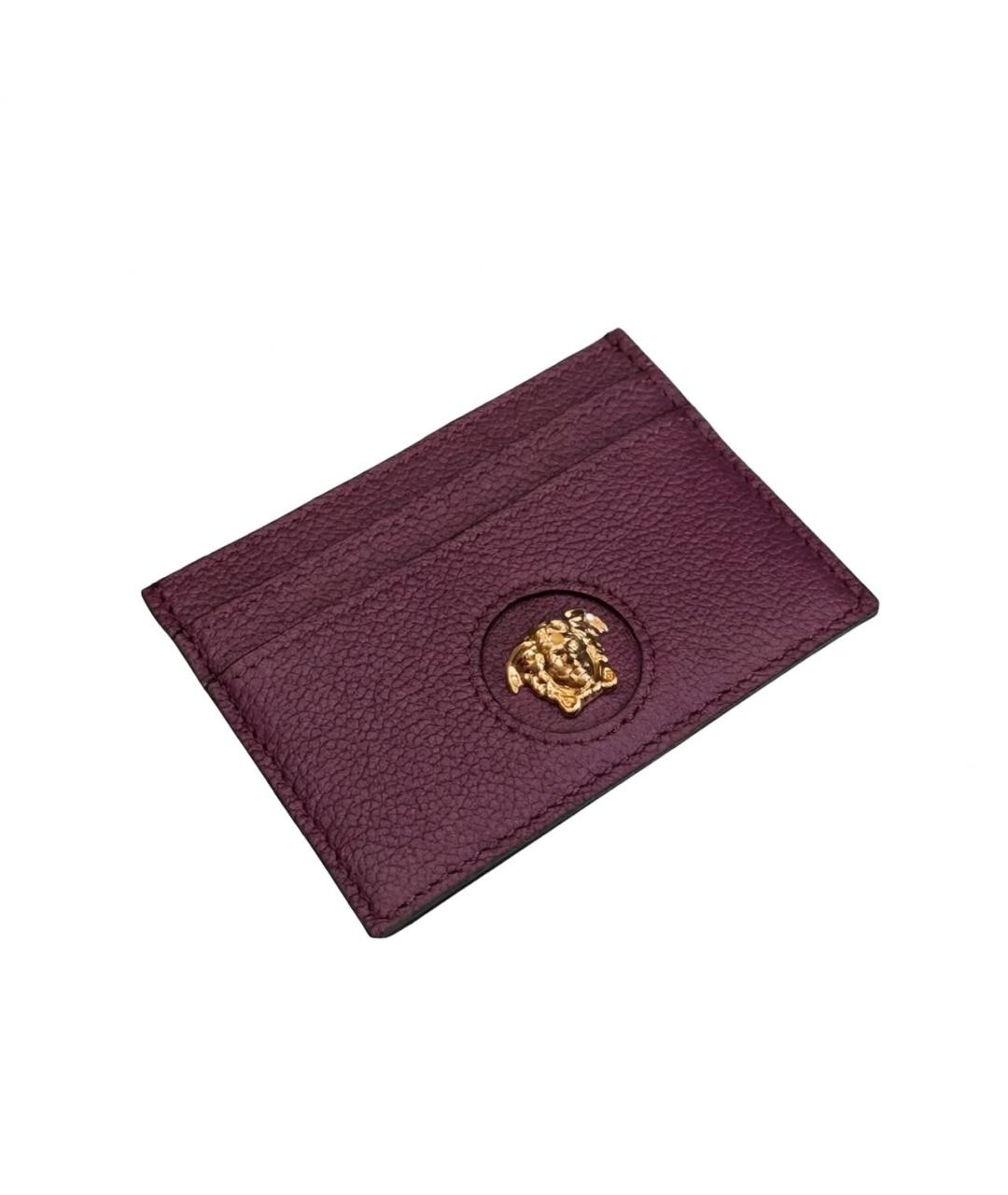 VERSACE Фиолетовый кожаный кардхолдер, фото 5