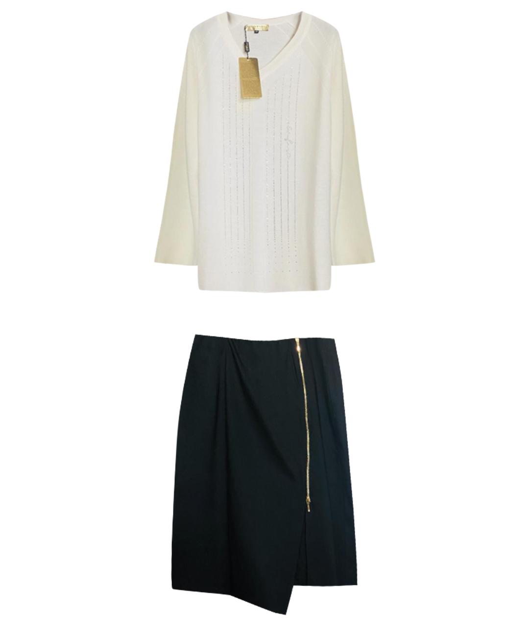 ESCADA Черный хлопко-эластановый костюм с юбками, фото 1