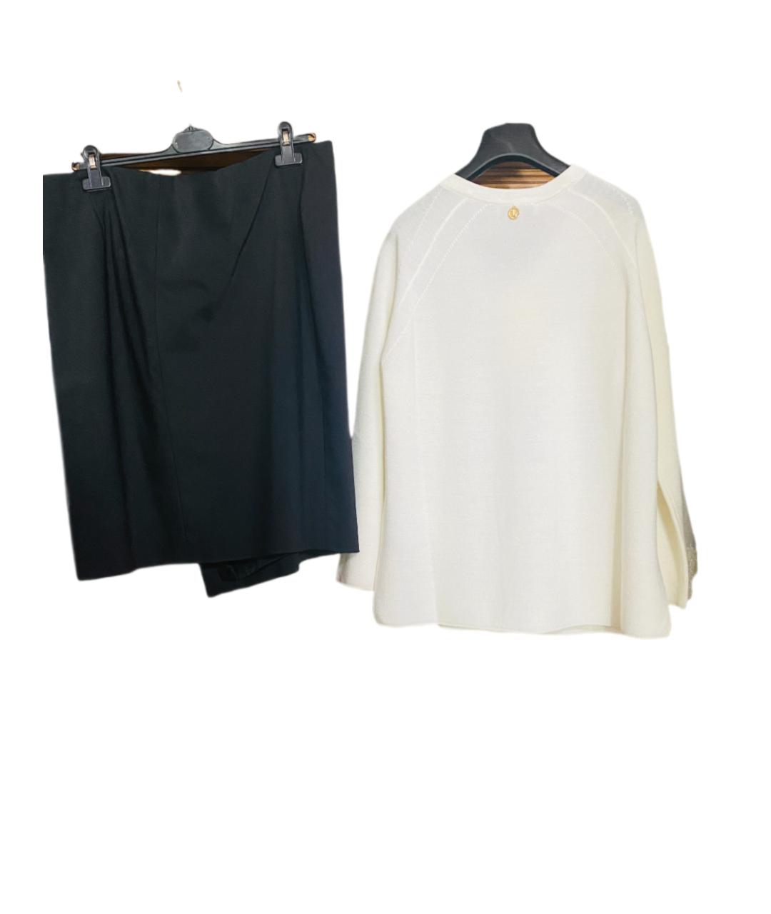 ESCADA Черный хлопко-эластановый костюм с юбками, фото 2