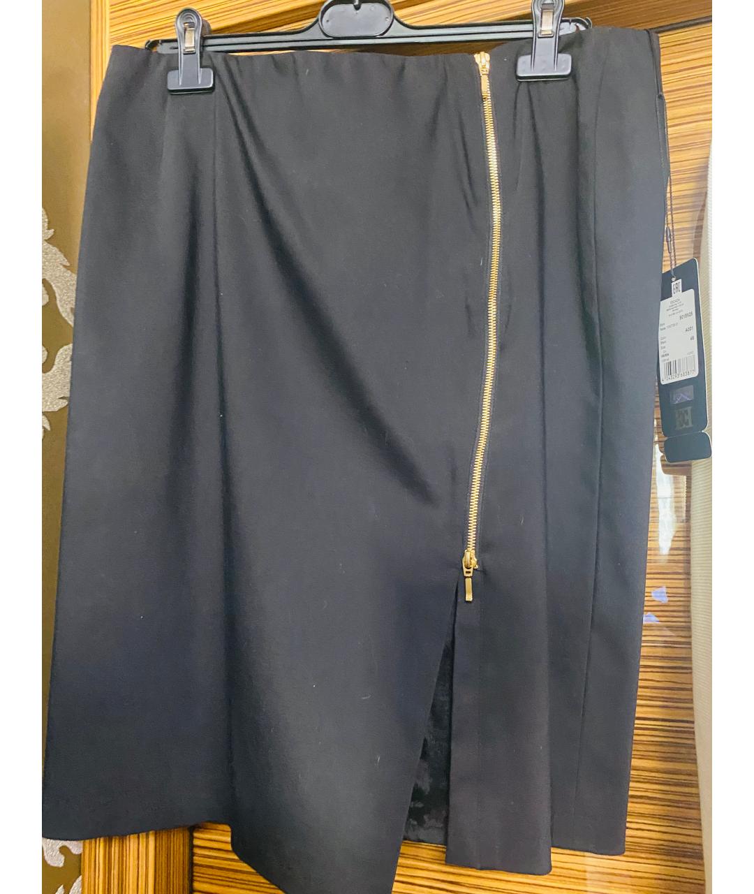 ESCADA Черный хлопко-эластановый костюм с юбками, фото 4