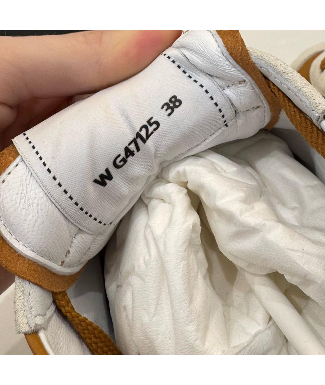 CHANEL Горчичные кожаные кеды, фото 7