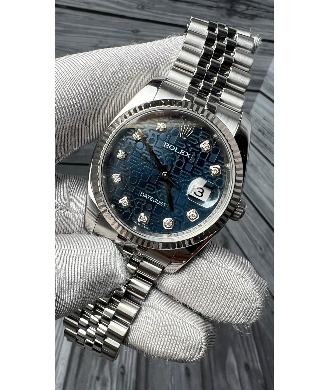 ROLEX Темно-синие часы, фото 2