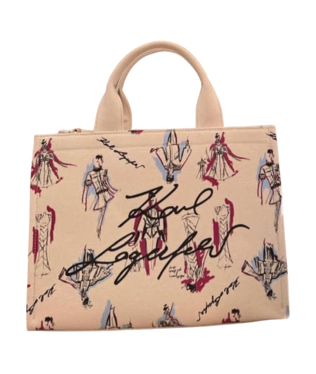 KARL LAGERFELD Мульти хлопковая сумка тоут, фото 1