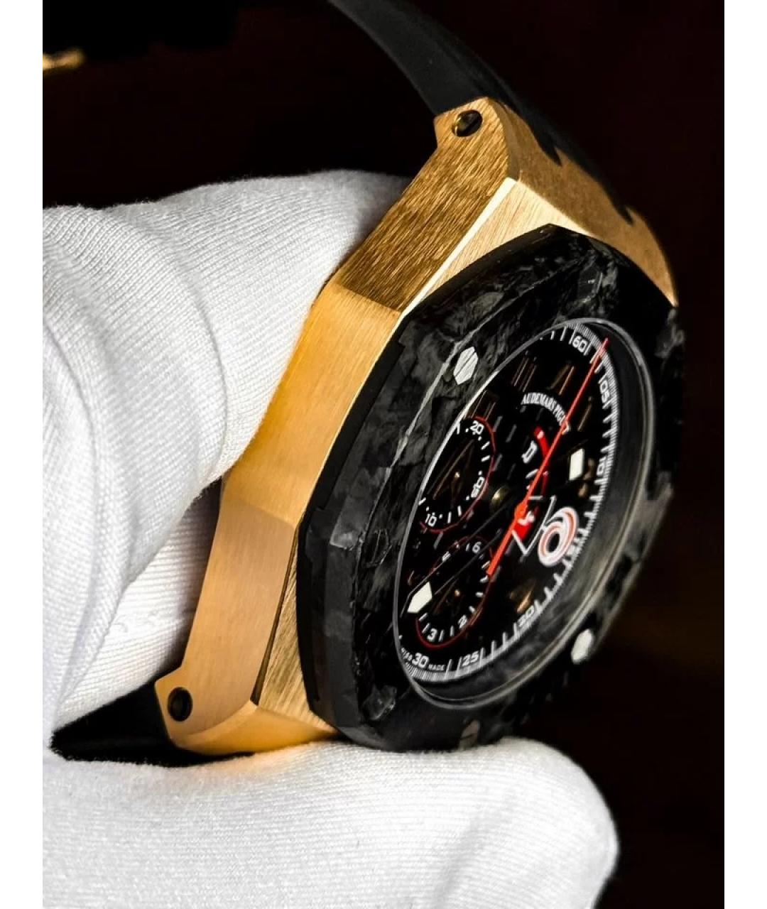 Audemars Piguet Черные часы из розового золота, фото 4