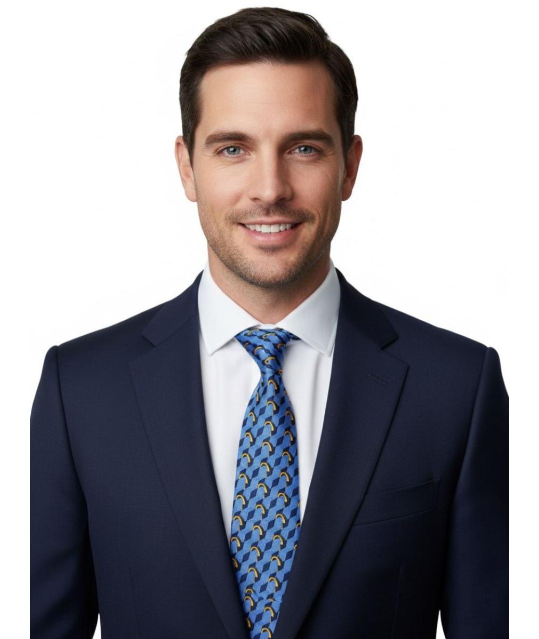 CELINE Синий шелковый галстук, фото 5