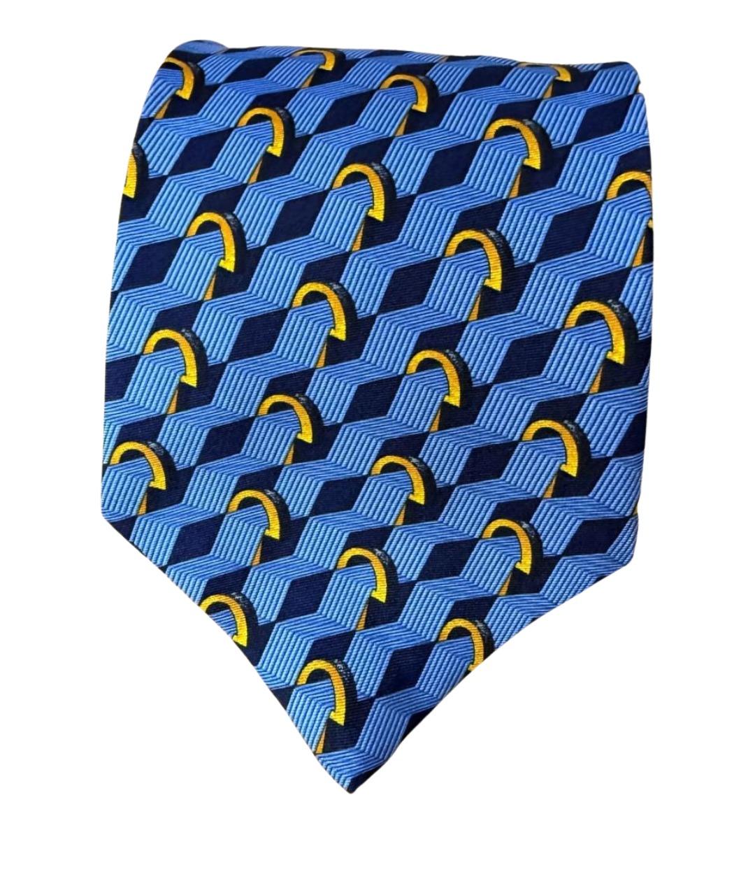 CELINE Синий шелковый галстук, фото 1