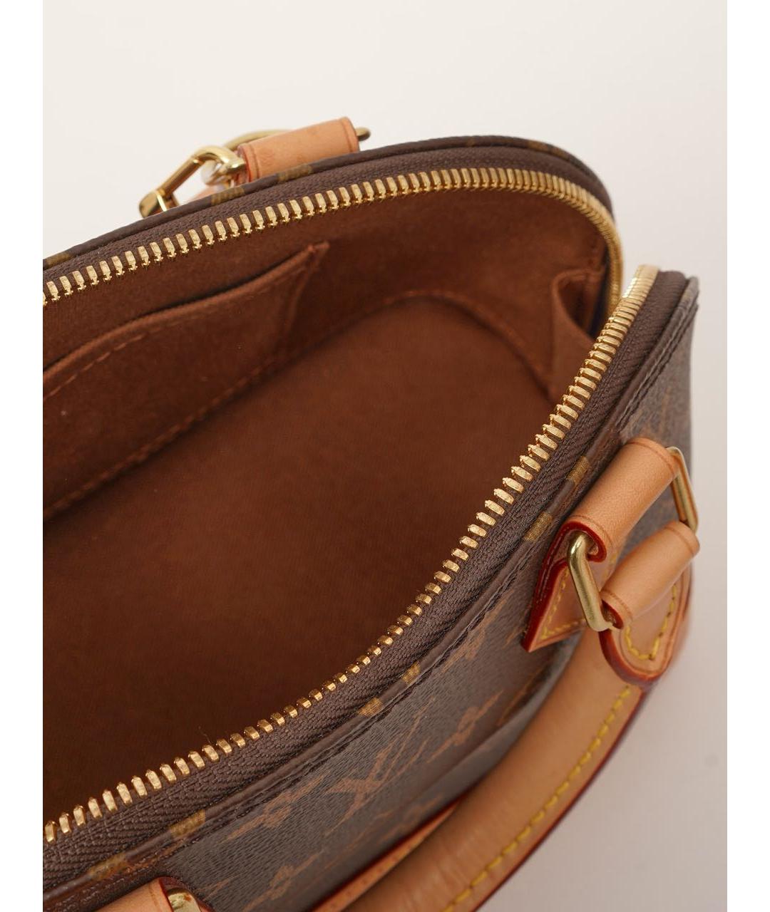 LOUIS VUITTON Коричневая сумка с короткими ручками, фото 4