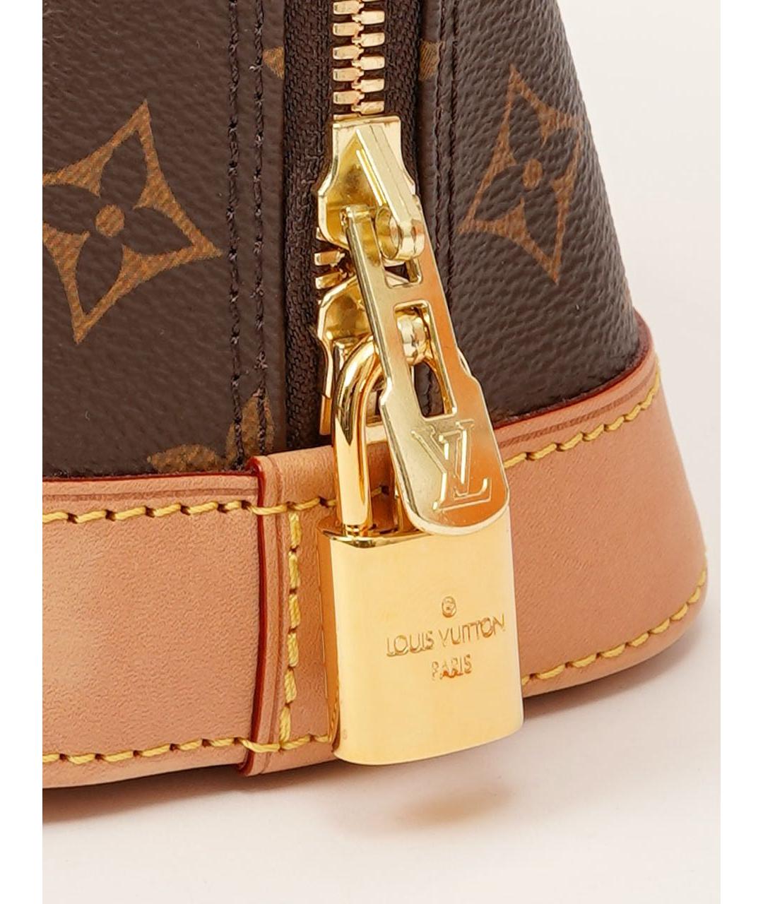 LOUIS VUITTON Коричневая сумка с короткими ручками, фото 8