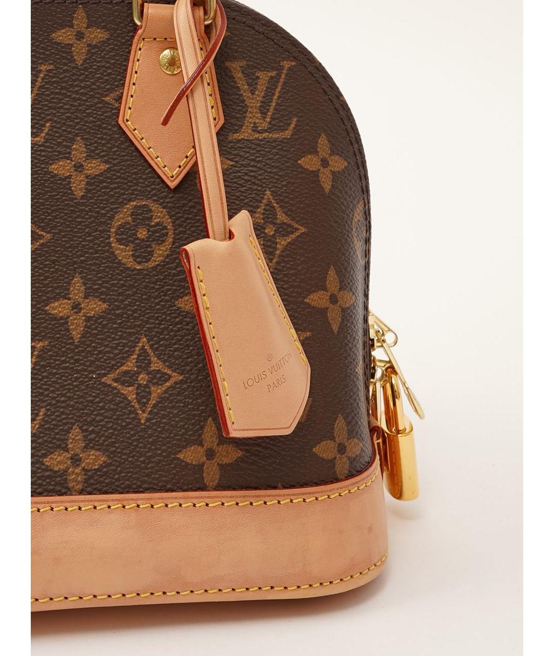 LOUIS VUITTON Коричневая сумка с короткими ручками, фото 7