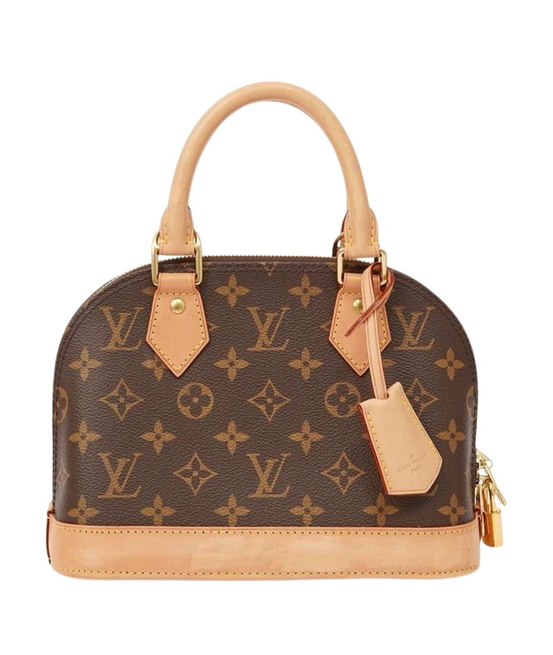 LOUIS VUITTON Коричневая сумка с короткими ручками, фото 1