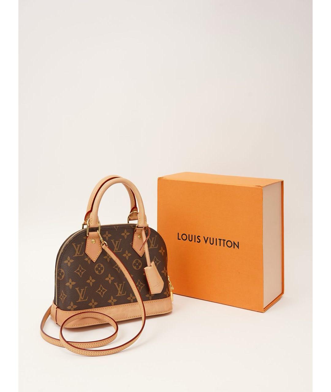 LOUIS VUITTON Коричневая сумка с короткими ручками, фото 5