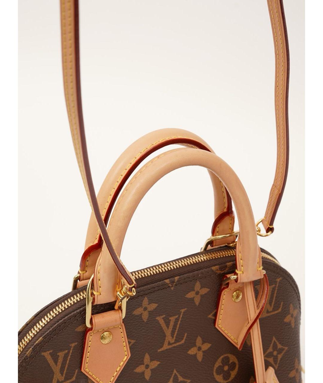 LOUIS VUITTON Коричневая сумка с короткими ручками, фото 6