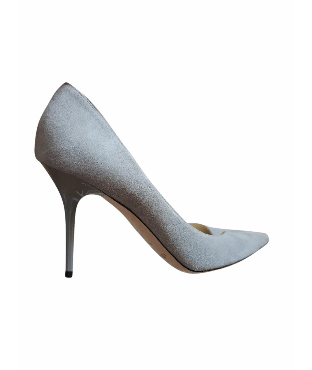 JIMMY CHOO Серые замшевые туфли, фото 1