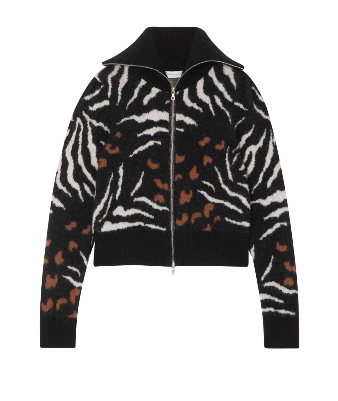 DRIES VAN NOTEN Черный шерстяной кардиган, фото 1