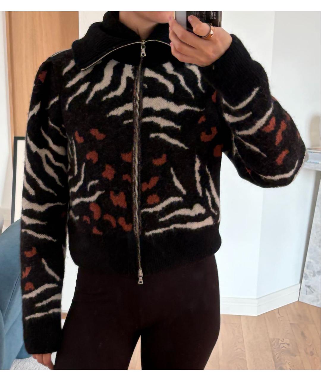 DRIES VAN NOTEN Черный шерстяной кардиган, фото 7