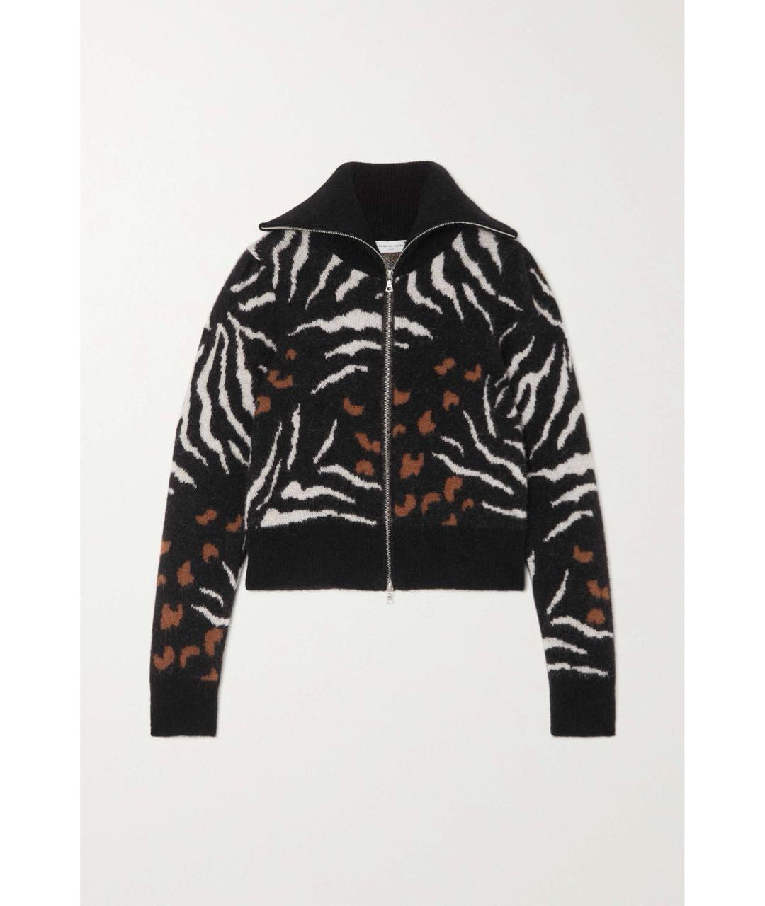 DRIES VAN NOTEN Черный шерстяной кардиган, фото 8