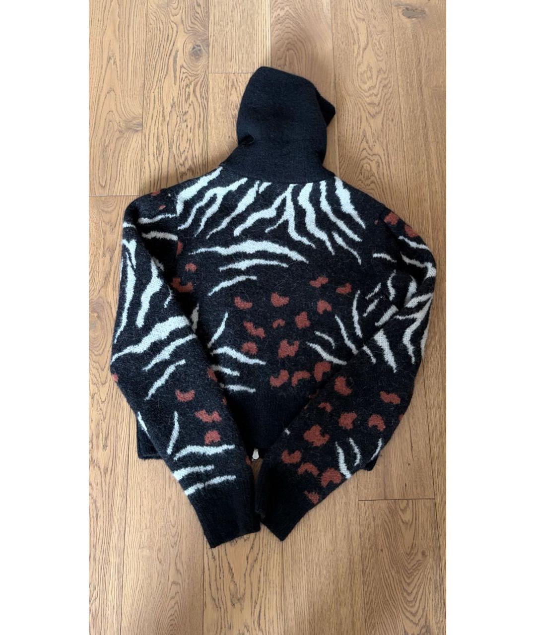 DRIES VAN NOTEN Черный шерстяной кардиган, фото 2