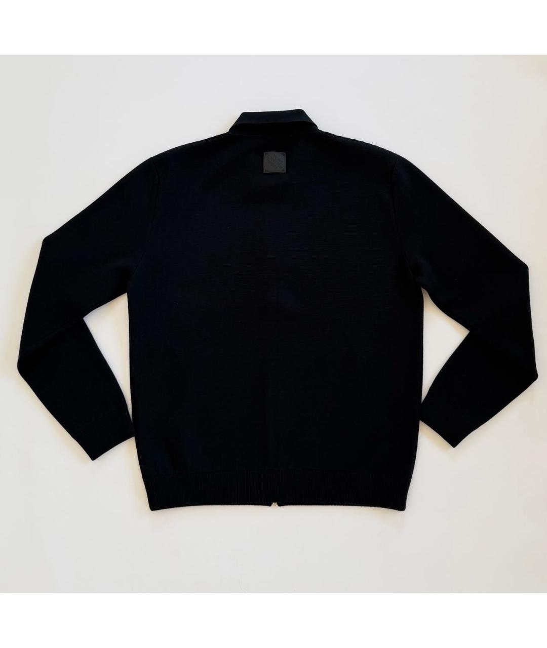 LOUIS VUITTON Черный шерстяной кардиган, фото 2