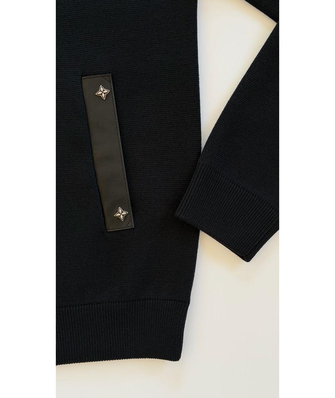 LOUIS VUITTON Черный шерстяной кардиган, фото 5