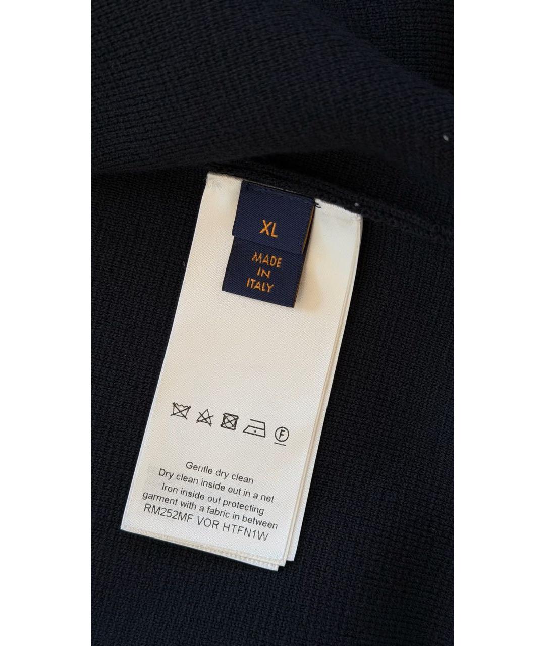 LOUIS VUITTON Черный шерстяной кардиган, фото 7