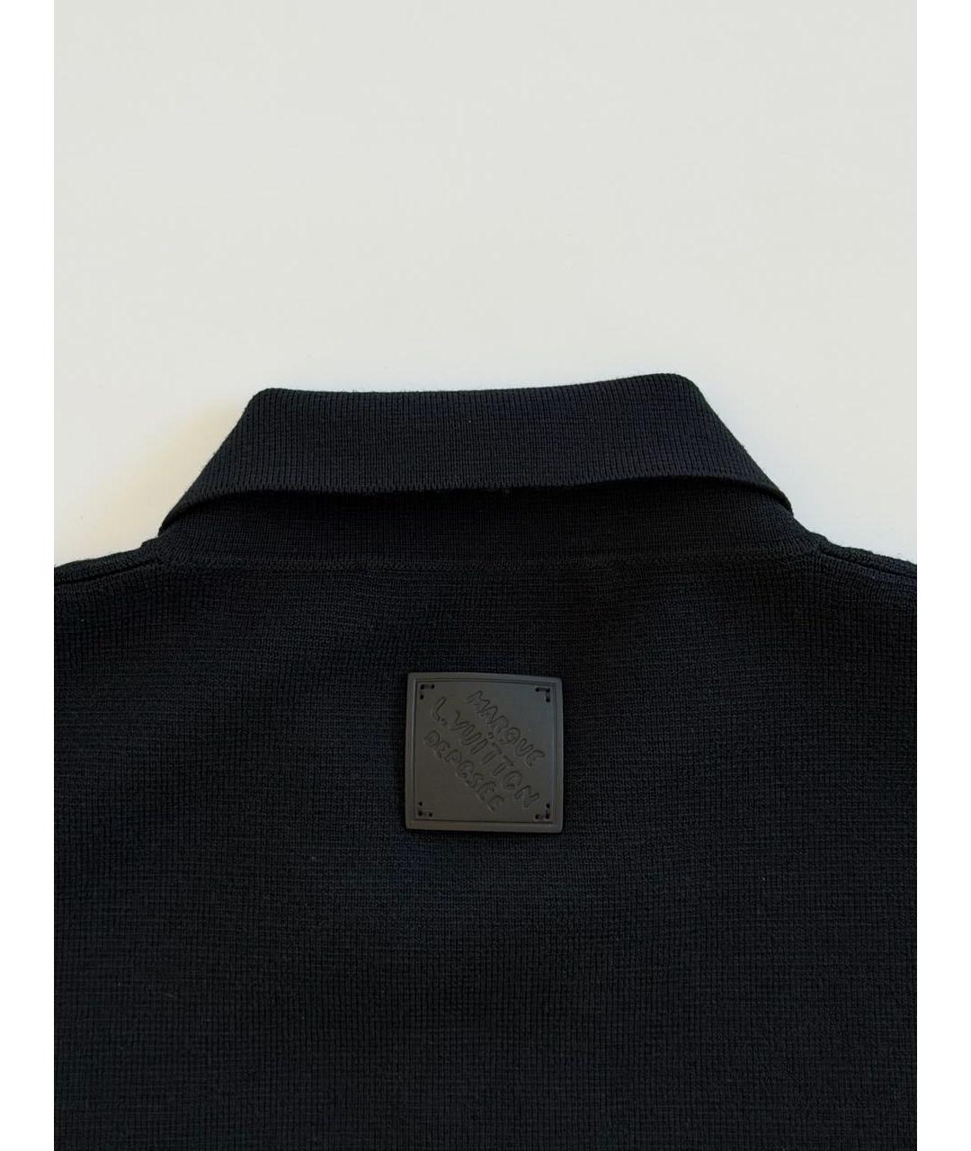 LOUIS VUITTON Черный шерстяной кардиган, фото 6