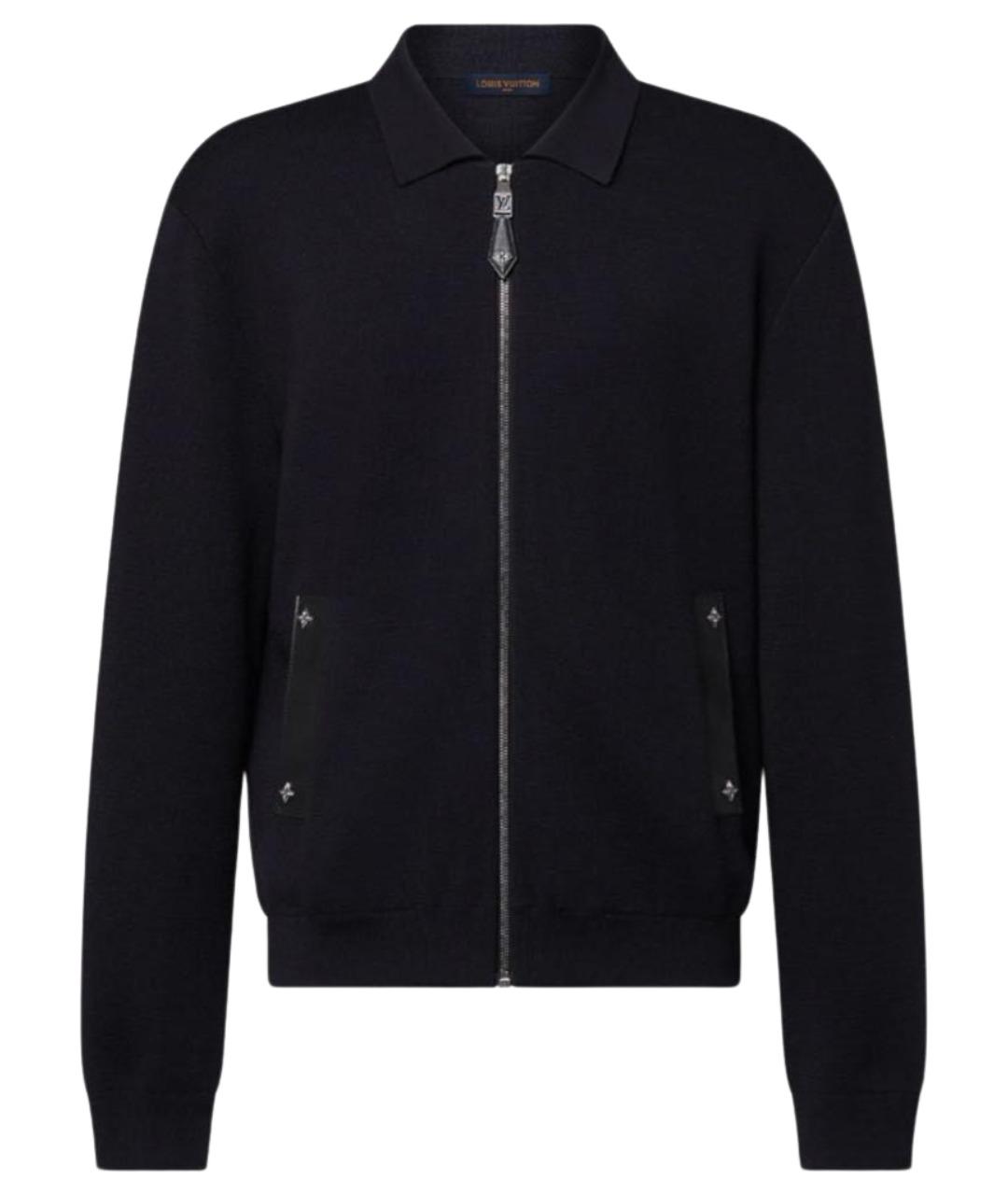 LOUIS VUITTON Черный шерстяной кардиган, фото 1