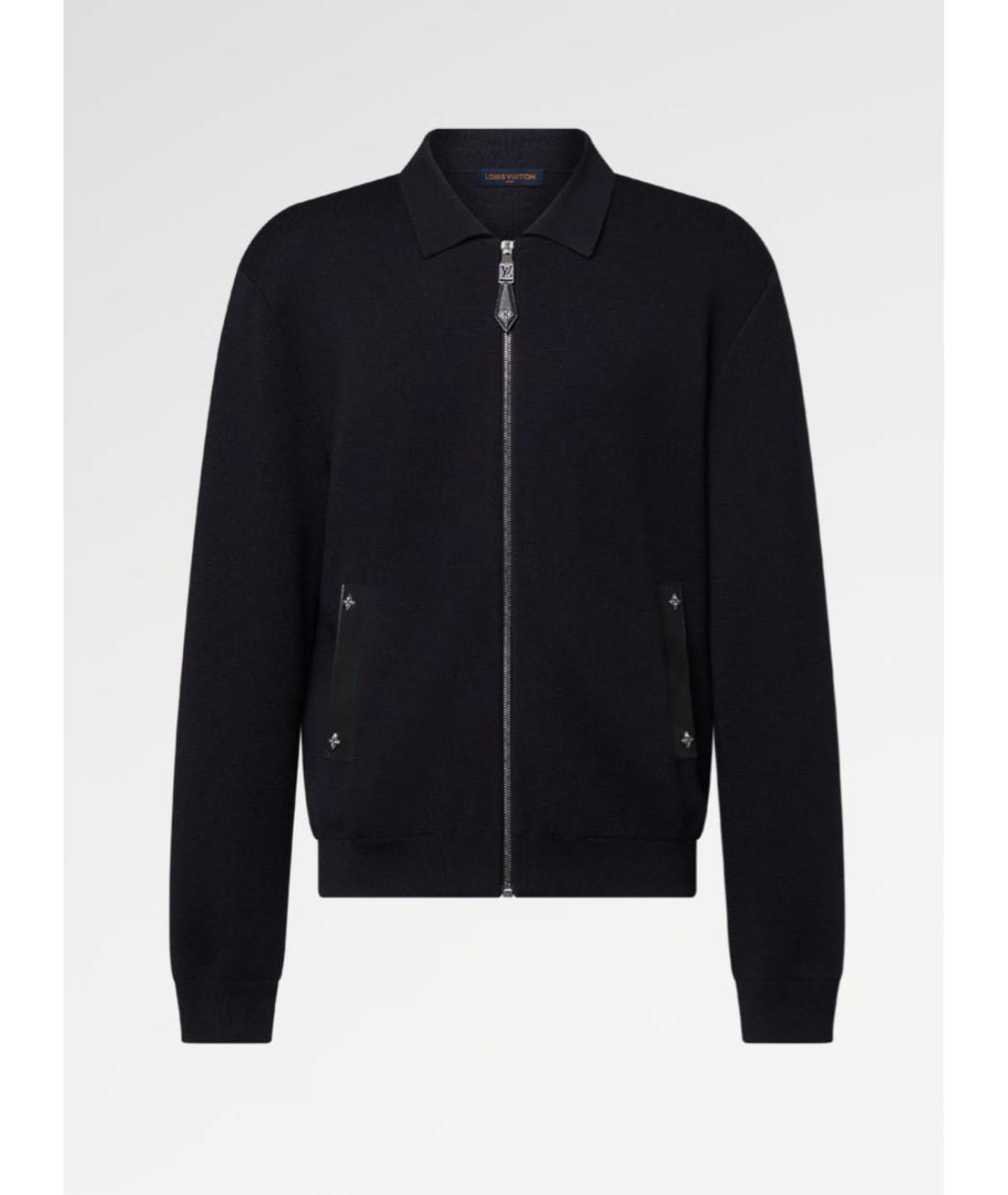 LOUIS VUITTON Черный шерстяной кардиган, фото 9