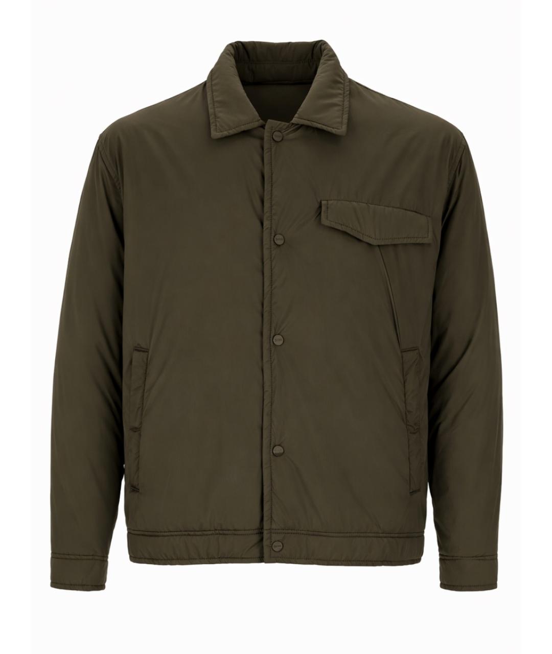 HERNO Зеленая полиамидовая куртка, фото 1