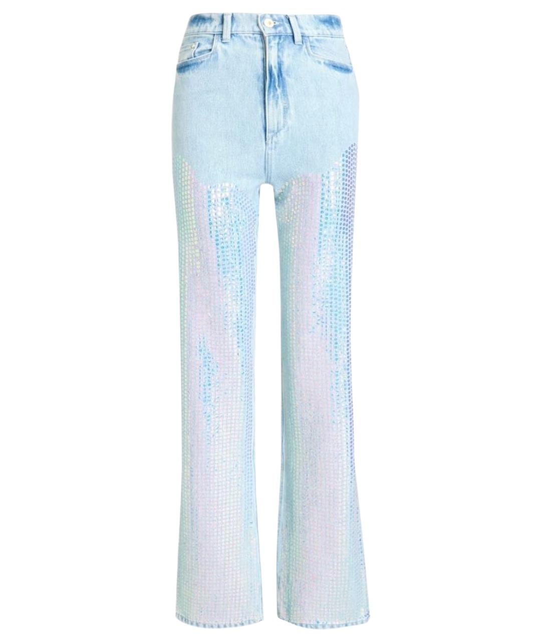 WANDLER Голубые хлопковые прямые джинсы, фото 1