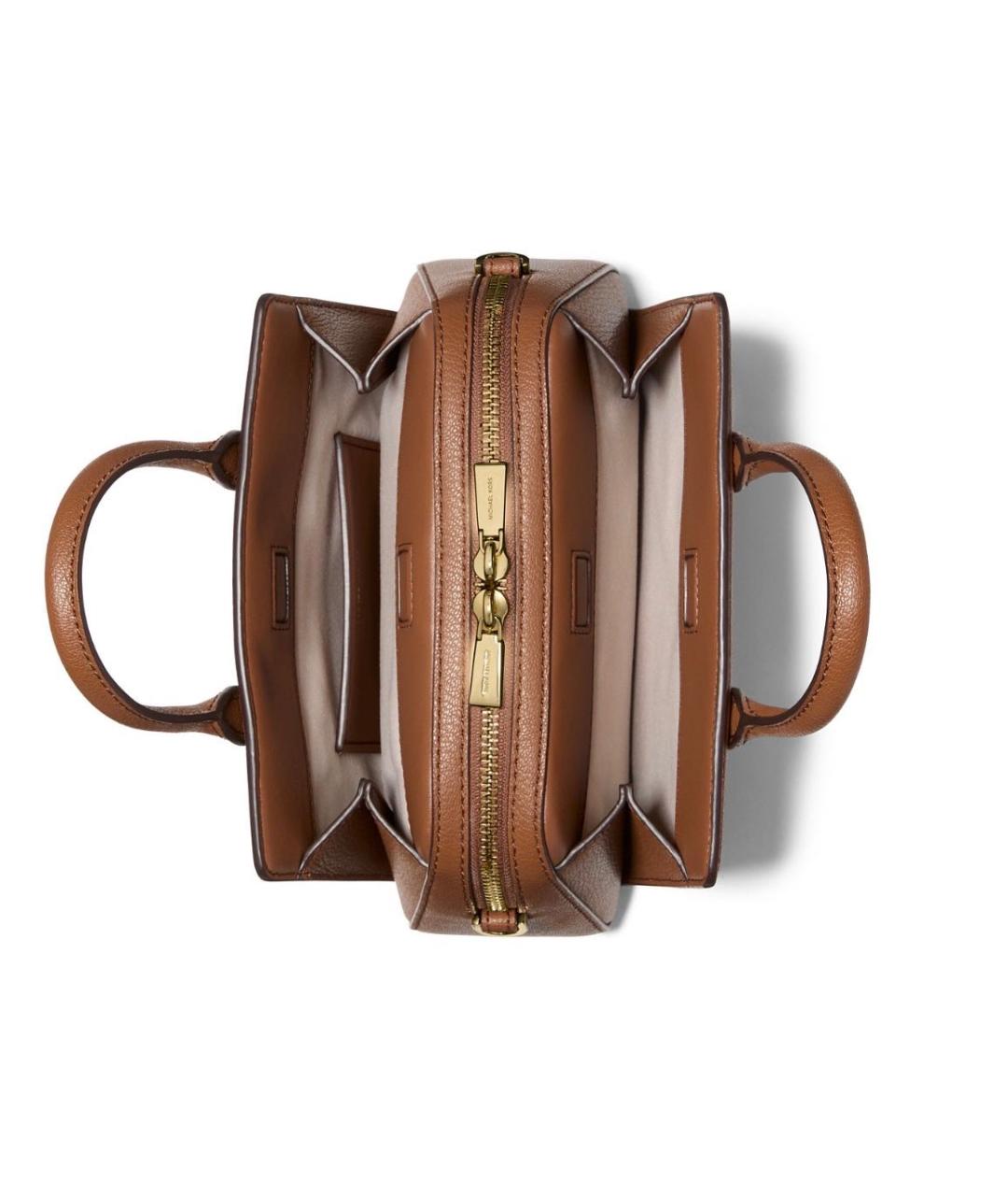 MICHAEL KORS Коричневая кожаная сумка через плечо, фото 2