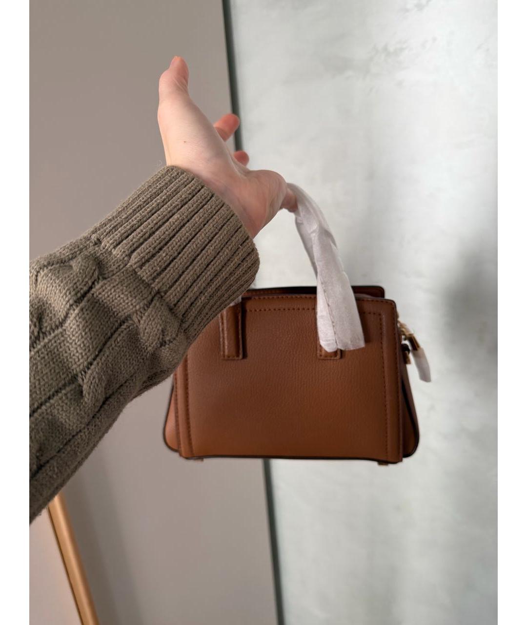 MICHAEL KORS Коричневая кожаная сумка через плечо, фото 4