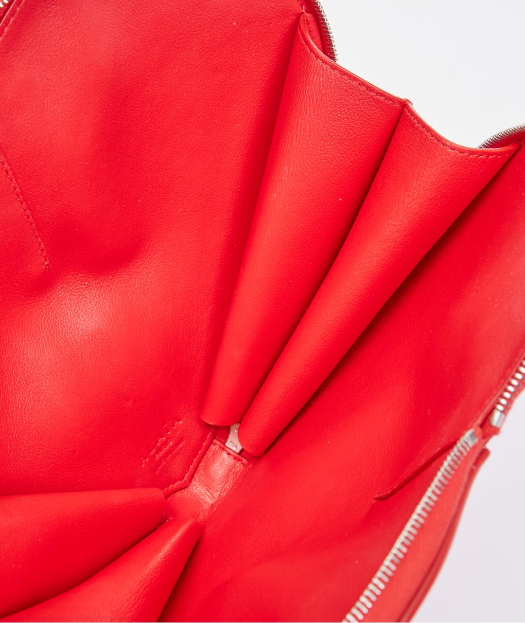 ALAIA Красная кожаная сумка через плечо, фото 5