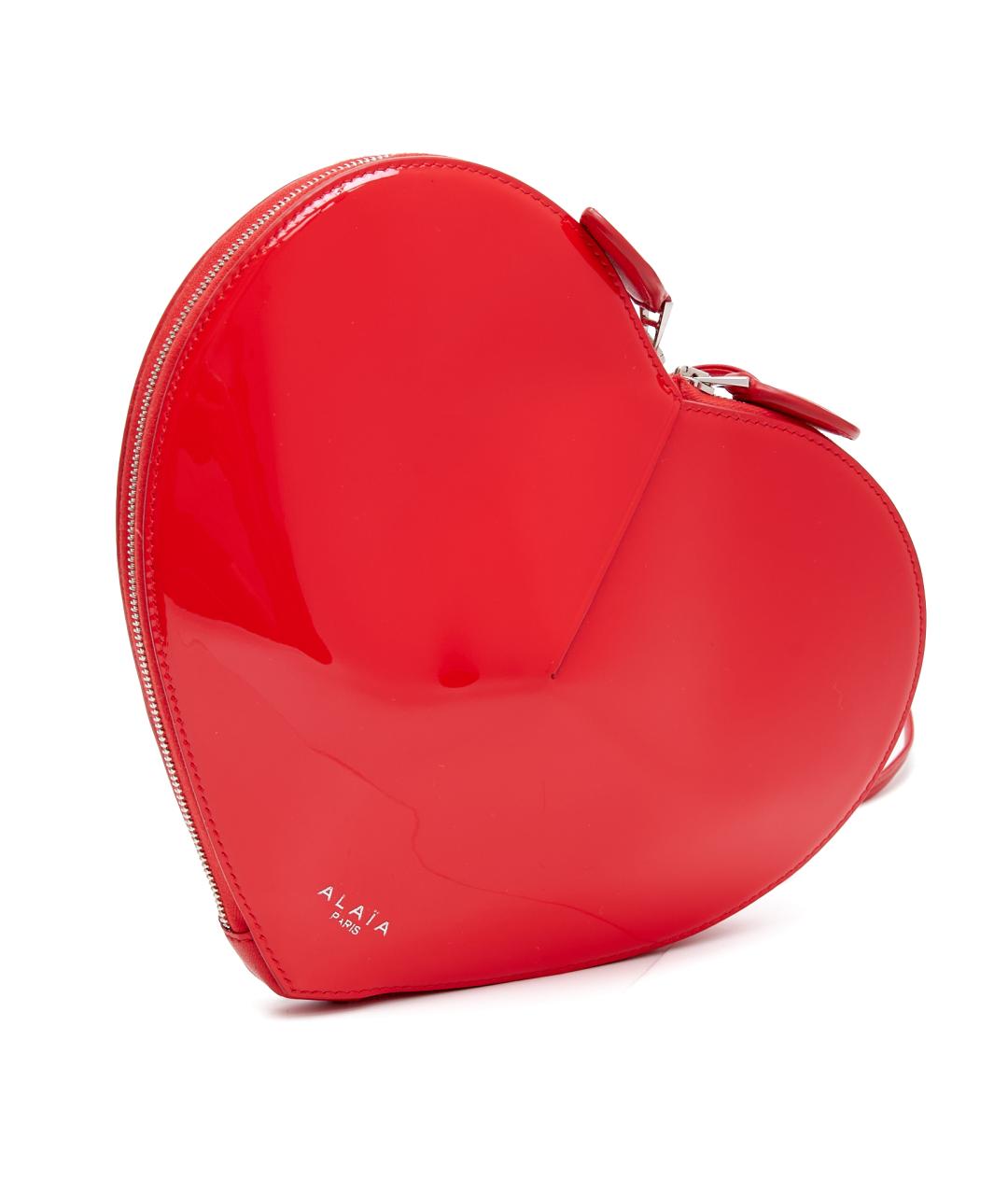 ALAIA Красная кожаная сумка через плечо, фото 4
