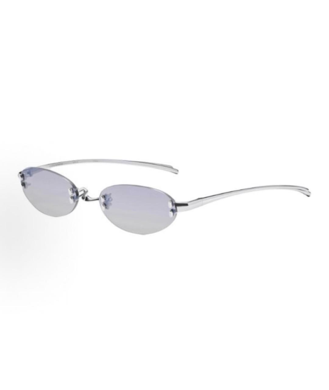 GENTLE MONSTER Серебряные металлические солнцезащитные очки, фото 4