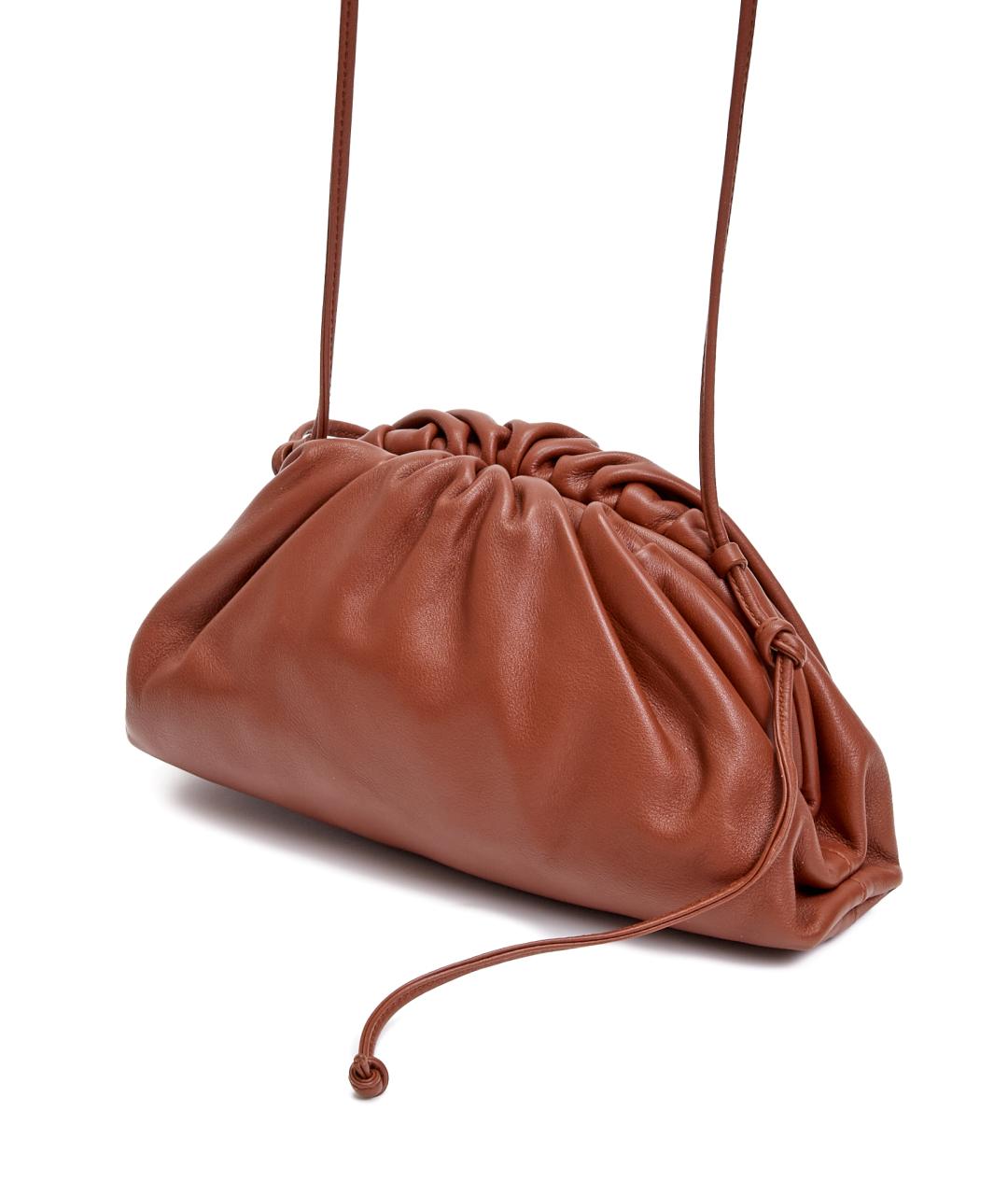 BOTTEGA VENETA Коричневая кожаная сумка через плечо, фото 2