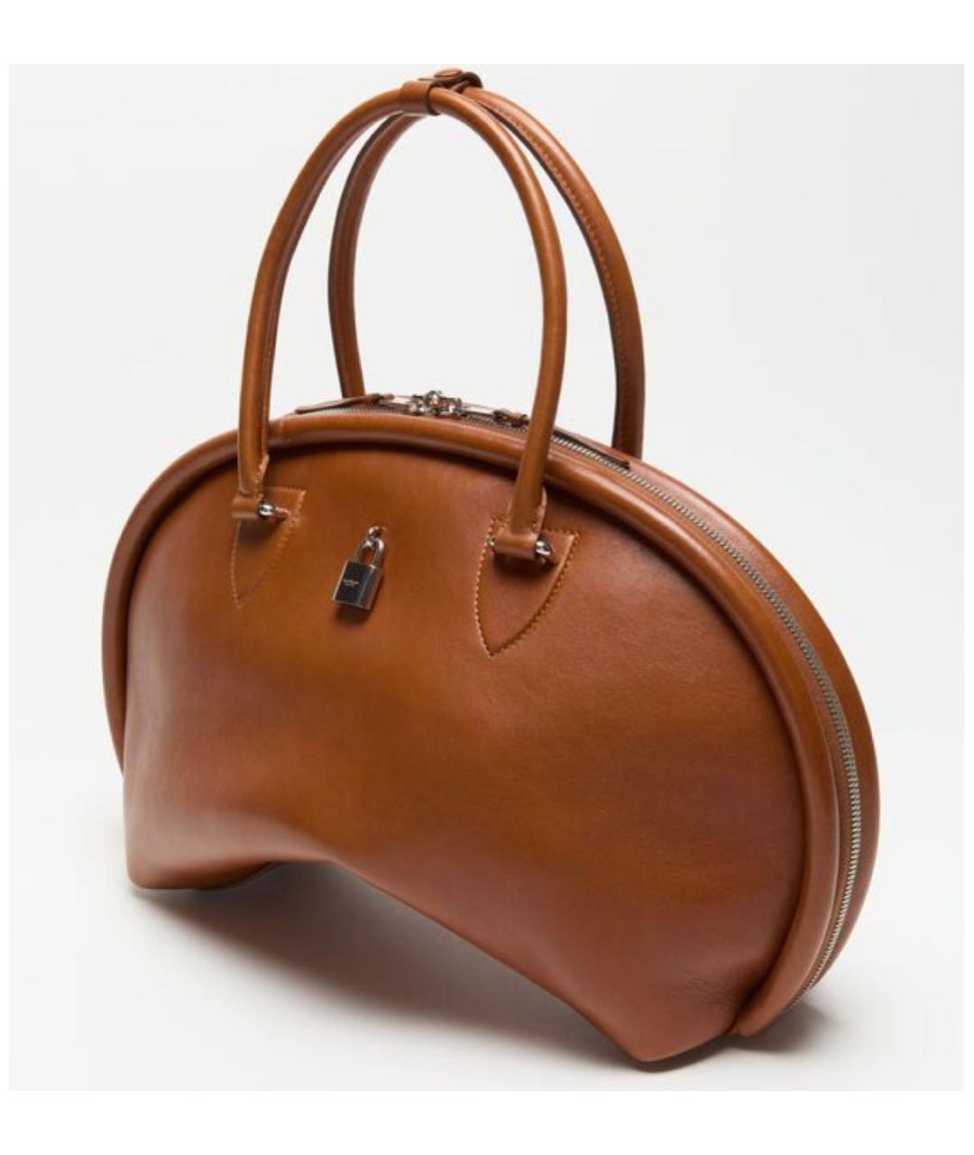 ACNE STUDIOS Коричневая кожаная сумка тоут, фото 8