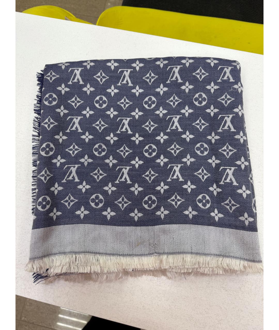 LOUIS VUITTON Голубой платок, фото 3