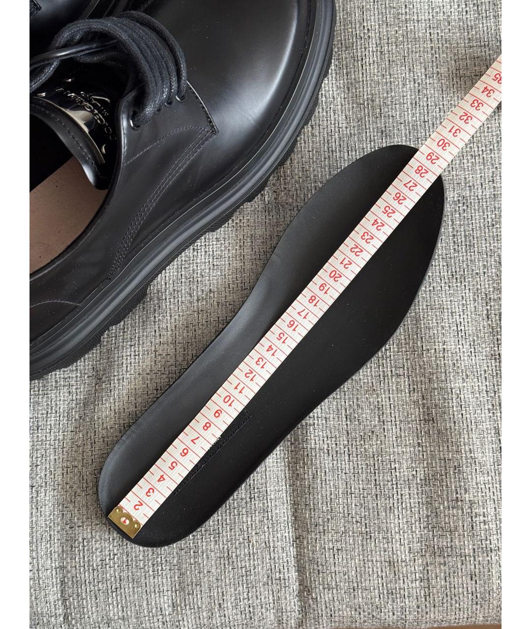 DOLCE&GABBANA Черные кожаные низкие ботинки, фото 7
