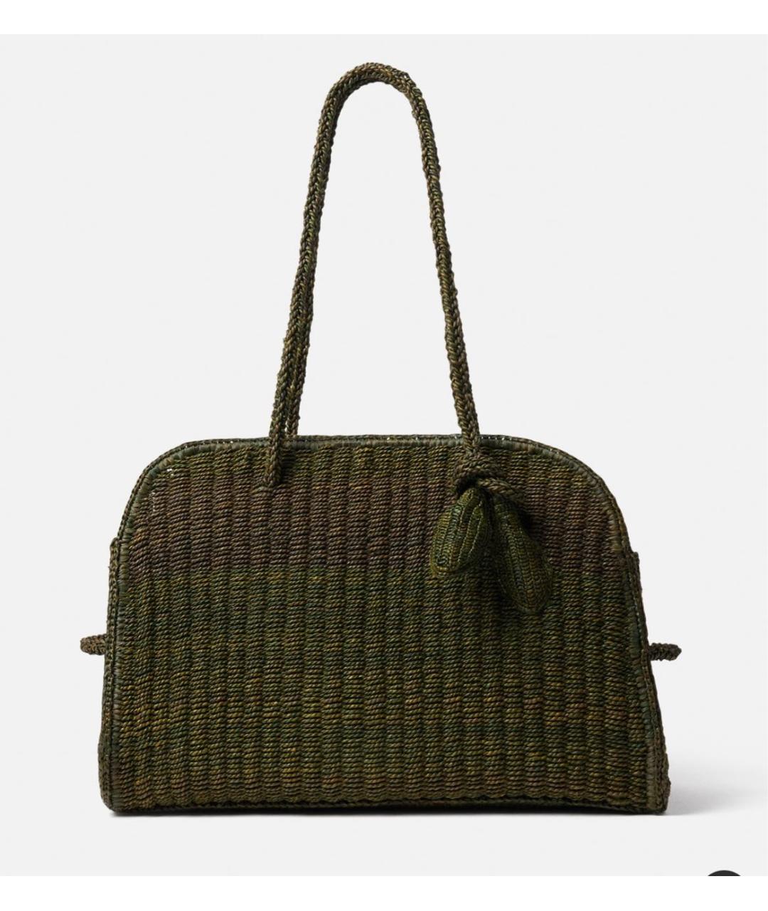 JACQUEMUS Зеленая сумка тоут, фото 5