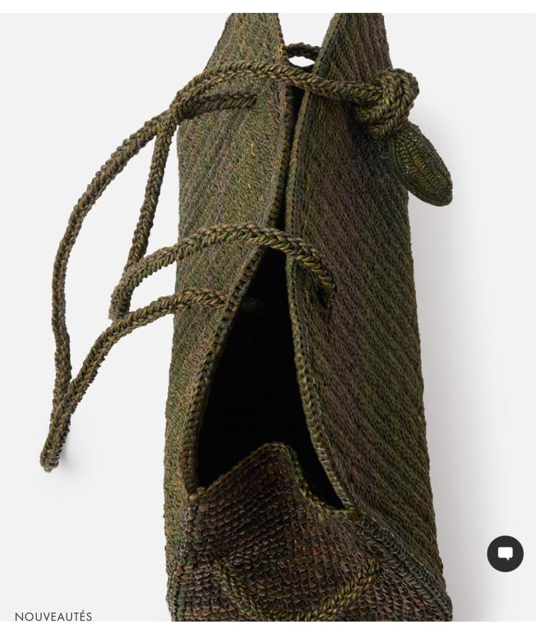 JACQUEMUS Зеленая сумка тоут, фото 4