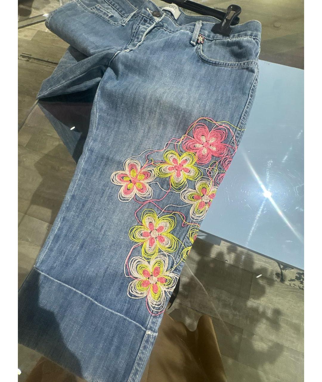 MISSONI Синие хлопко-эластановые капри, фото 6