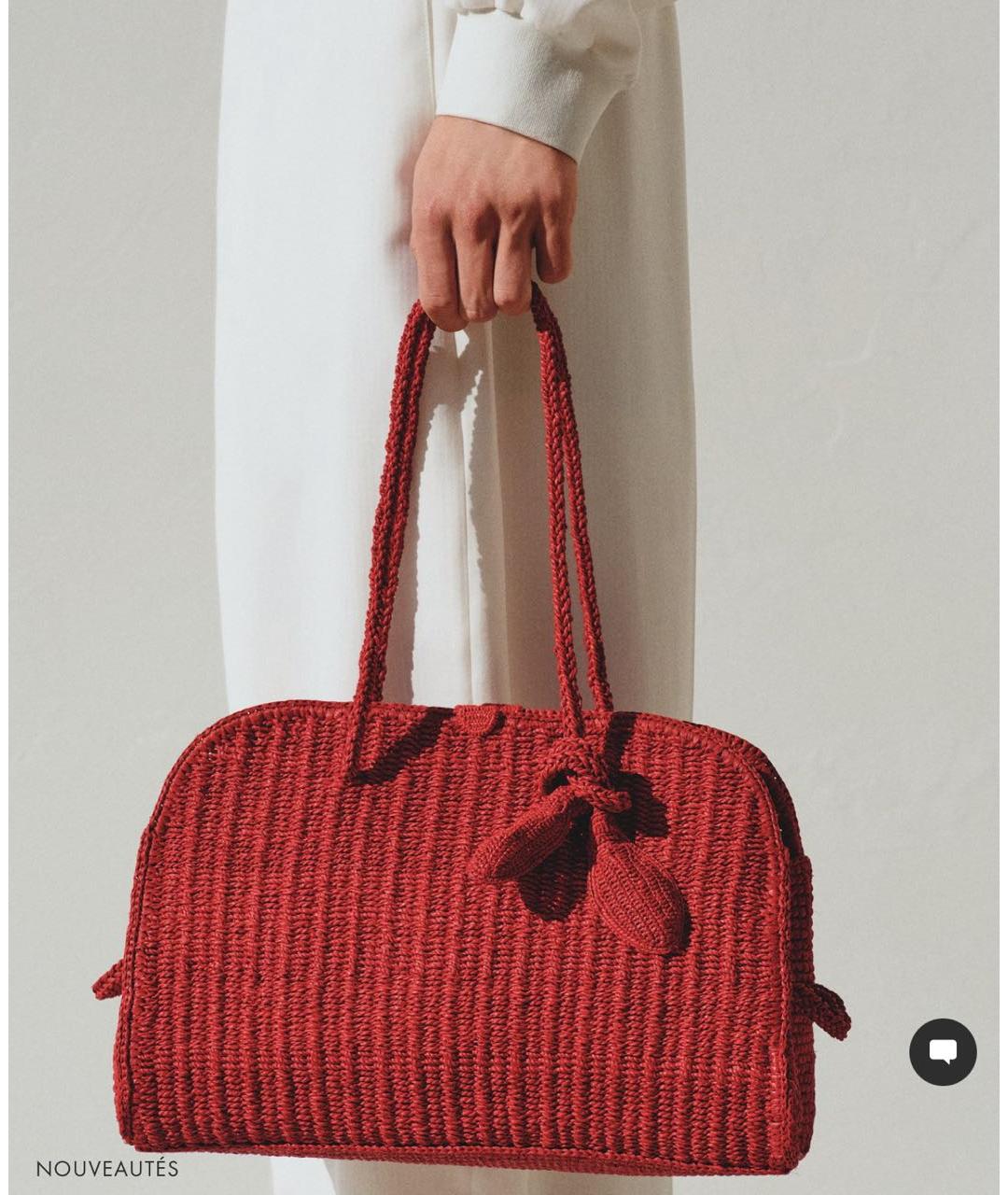 JACQUEMUS Красная сумка тоут, фото 4