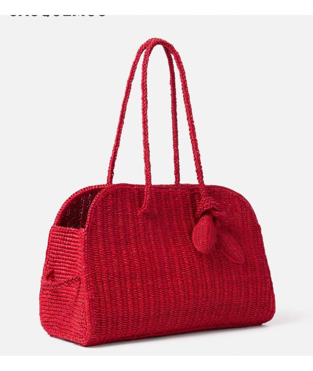 JACQUEMUS Красная сумка тоут, фото 3